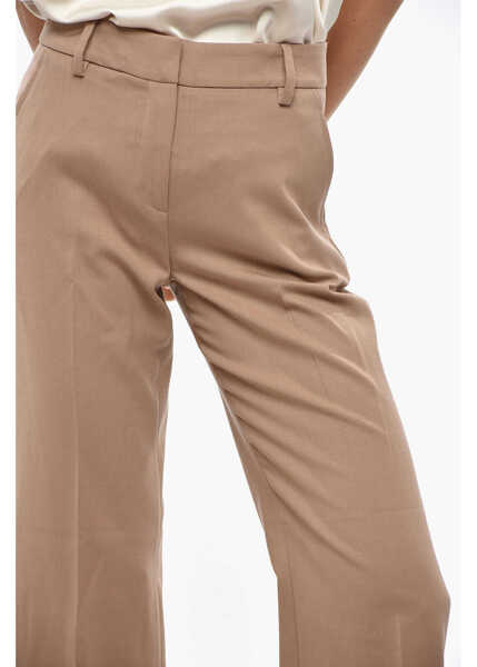 Pantaloni office True Royal Gabardine Sandy Pants With Belt Loops Beige Femei (BM 19306808) 3