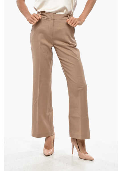 Pantaloni office True Royal Gabardine Sandy Pants With Belt Loops Beige Femei (BM 19306808) 1