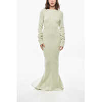 Rochii lungi Porterville Alpaca Blend Bare Back Maxi Dress Femei