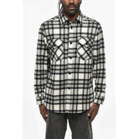 Camasi casual Plaid Motif Cashmere Shirt With Double Breast Pocket Barbati