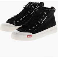 Sneakers Diesel Vintage Effect Denim S-Athos High-Top Sneakers