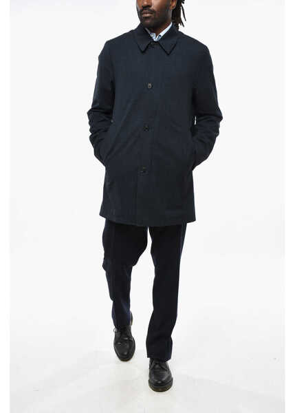 Jachete Paul Smith Wool And Linen Jacket With Removable Inner Vest Blue Barbati (BM 19306853) 4