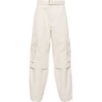 Pantaloni casual La Casa Cotton And Linen Cargo Pants With Belt Barbati