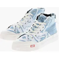 Sneakers Diesel Vintage Effect Denim S-Athos High-Top Sneakers