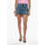 Alexander McQueen Denim Asymmetric Miniskirt Light Blue