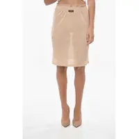 Fuste scurte Cotton Jersey Midi Skirt Femei
