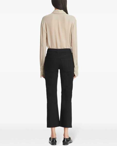 Blugi drepti Tory Burch Dark Wash Jeans With Golden Effect Button 20Cm Black Femei (BM 19307891) 3