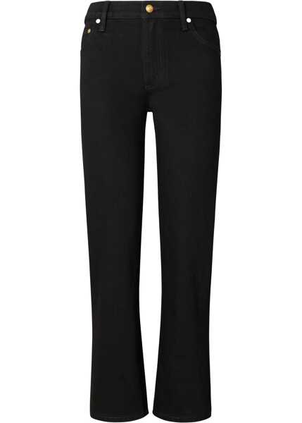 Blugi drepti Tory Burch Dark Wash Jeans With Golden Effect Button 20Cm Black Femei (BM 19307891) 1