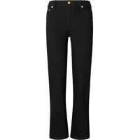 Blugi drepti Dark Wash Jeans With Golden Effect Button 20Cm Femei