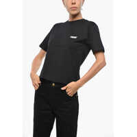 Tricouri Cotton Crew-Neck T-Shirt With Logo Patch Femei