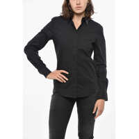 Camasi casual Popeline Gisey Shirt With Embroidered Collar Femei