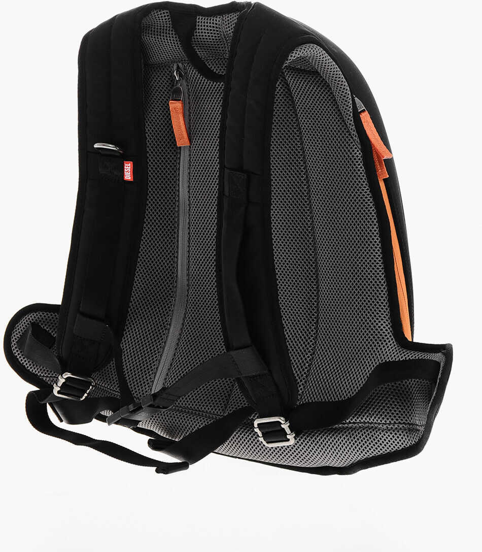 Rucsacuri Diesel Solid Color 1Dr-Pod Backpack With Contrasting Detail Black Barbati (BM 19307915) 2
