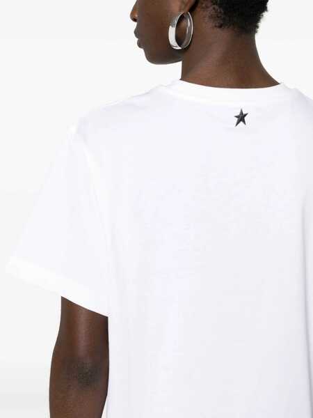 Tricouri MUGLER Crew Neck Cotton T-Shirt With Embossed Logo White Femei (BM 19307921) 5