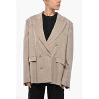 Sacouri Double-Breasted Pixie Oversized Blazer Femei