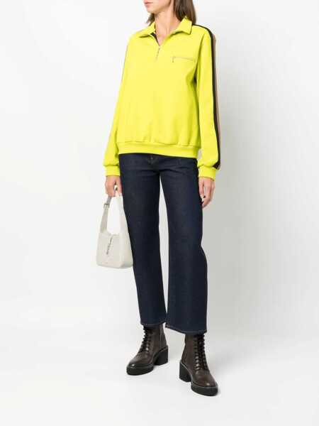Bluze de trening Tory Burch Nylon Sweatshirt With Contrasting Side Band And Breast Pocke Yellow Femei (BM 19307942) 2