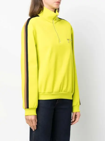 Bluze de trening Tory Burch Nylon Sweatshirt With Contrasting Side Band And Breast Pocke Yellow Femei (BM 19307942) 3