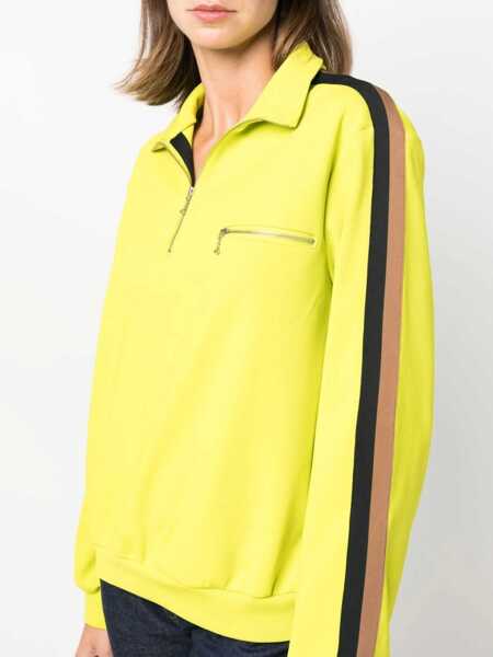 Bluze de trening Tory Burch Nylon Sweatshirt With Contrasting Side Band And Breast Pocke Yellow Femei (BM 19307942) 5