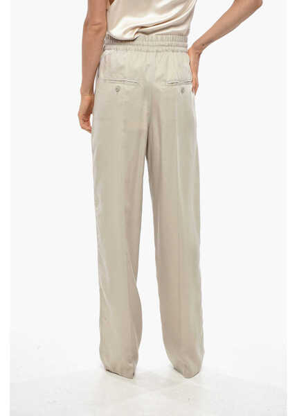Pantaloni casual Isabel Marant Etoile Elastic Waistbanded Vinciane Pants Beige Femei (BM 19307972) 3