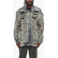 Geci de blugi Luxor Distressed Denim Jumbo Worker Jacket Barbati