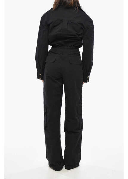Rochii lungi THE ANDAMANE Cotton Sarah Jumpusuit With Belt Black Femei (BM 19307993) 2