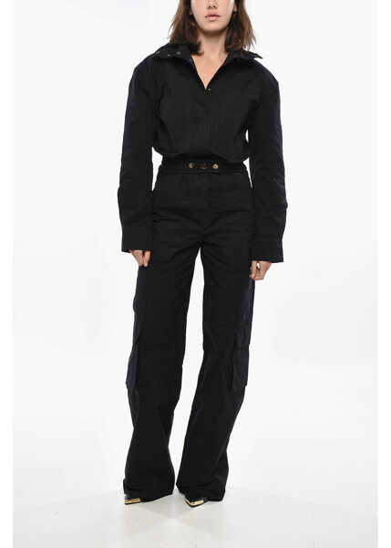 Rochii lungi THE ANDAMANE Cotton Sarah Jumpusuit With Belt Black Femei (BM 19307993) 1