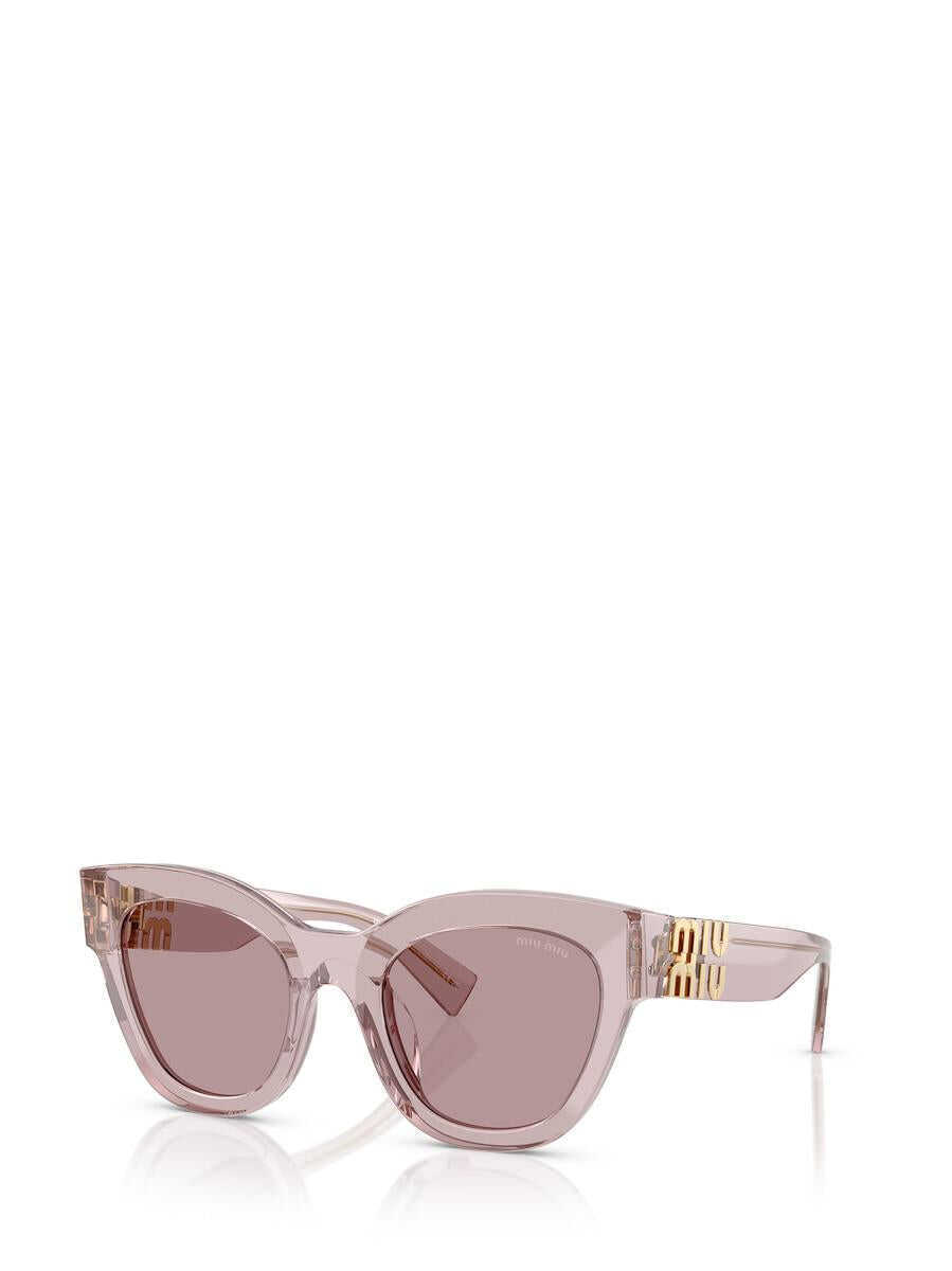Ochelari de soare MIU MIU EYEWEAR Miu Miu Eyewear Sunglasses TRANSPARENT MAUVE Femei (BM 19309155) 2