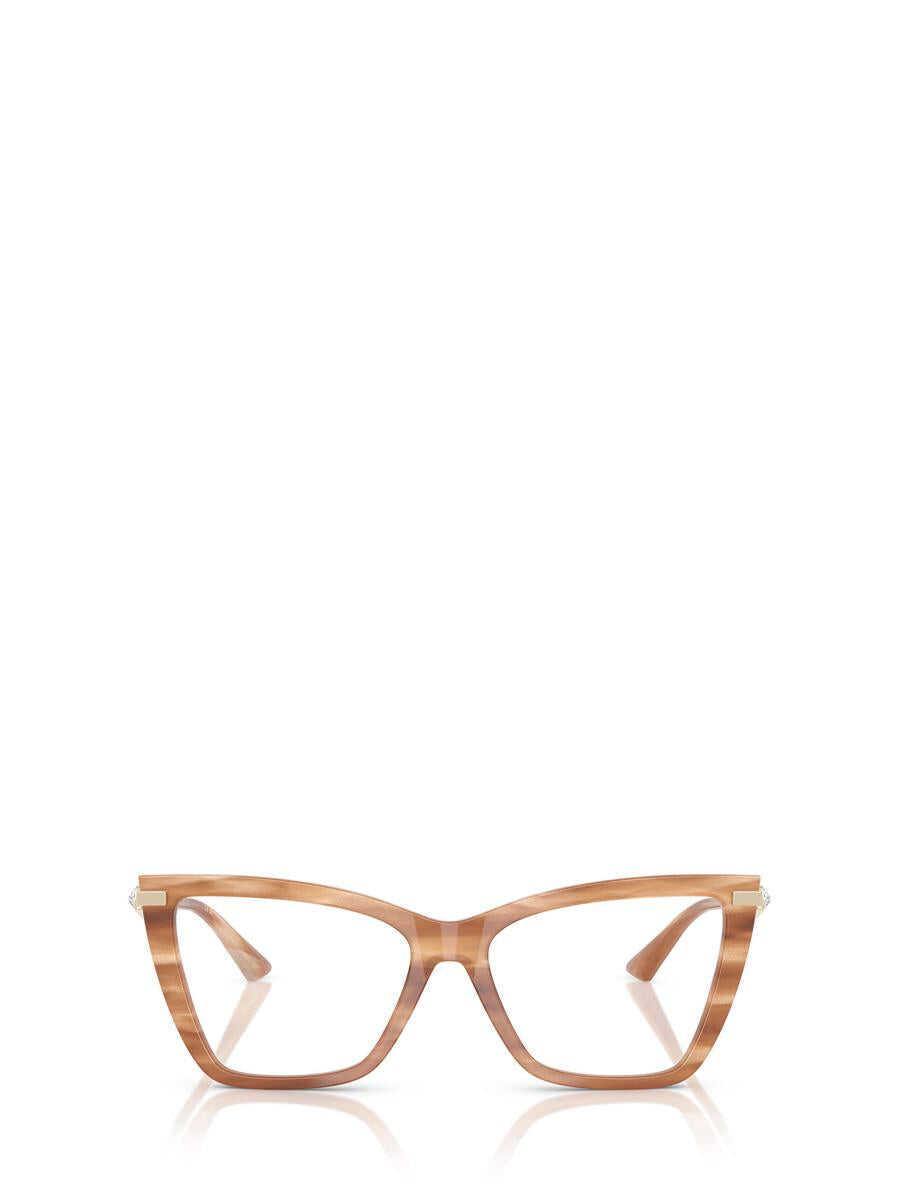 Ochelari de soare Jimmy Choo Jimmy Choo Eyeglasses STRIPED HAVANA GLITTER BROWN Femei (BM 19314273) 1