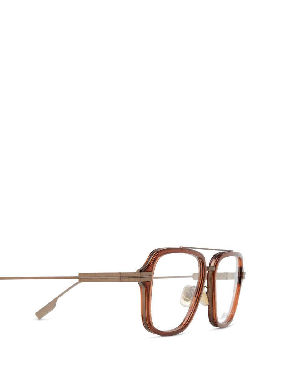 Ochelari de soare ZEGNA Zegna Eyeglasses SHINY LIGHT BROWN Barbati (BM 19315065) 3