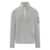 C.P. Company C.P. Company C.P. Company Ribbed Knit With Half Zip And Lens Pocket WHITE