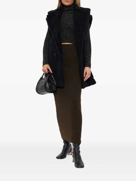 Geci Max Mara Max Mara Max Mara Black Fur Vest Black Femei (BM 19321659) 2