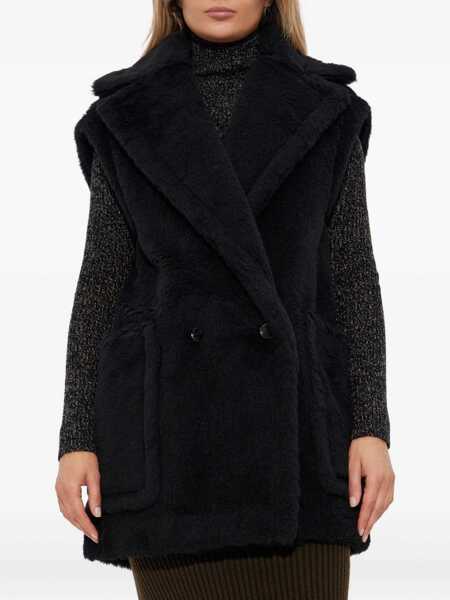 Geci Max Mara Max Mara Max Mara Black Fur Vest Black Femei (BM 19321659) 3