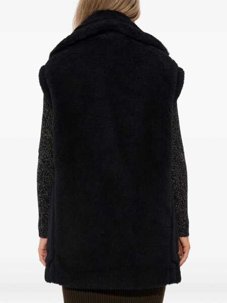 Geci Max Mara Max Mara Max Mara Black Fur Vest Black Femei (BM 19321659) 4