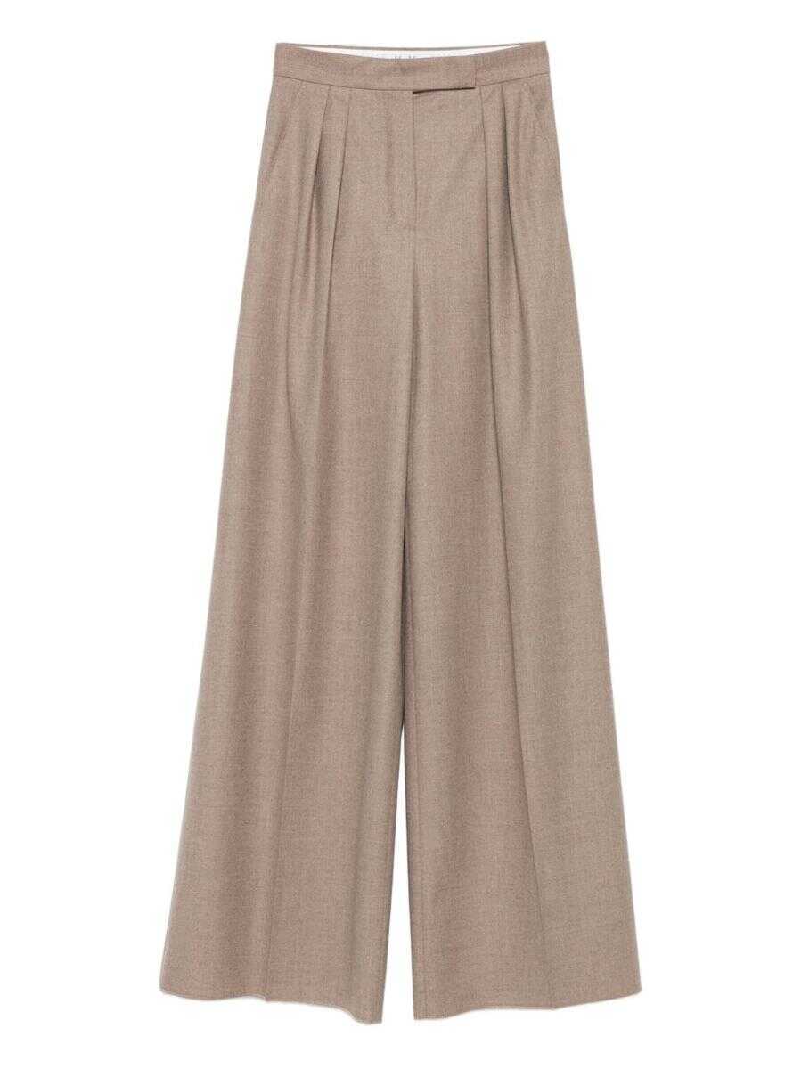 Pantaloni casual Max Mara Max Mara Trousers Beige Femei (BM 19321671) 1