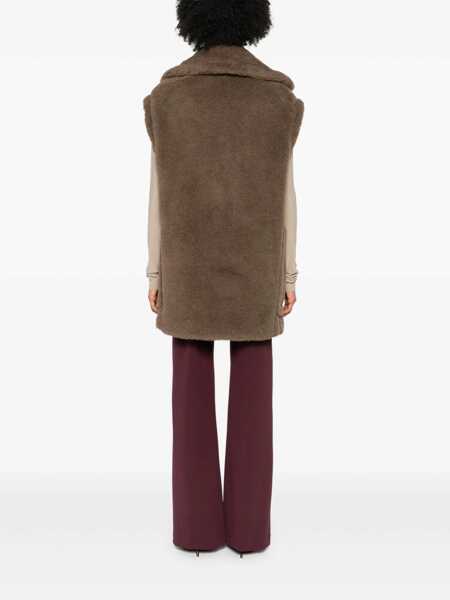 Geci Max Mara Max Mara Max Mara Camel Fur Vest BROWN Femei (BM 19321698) 4