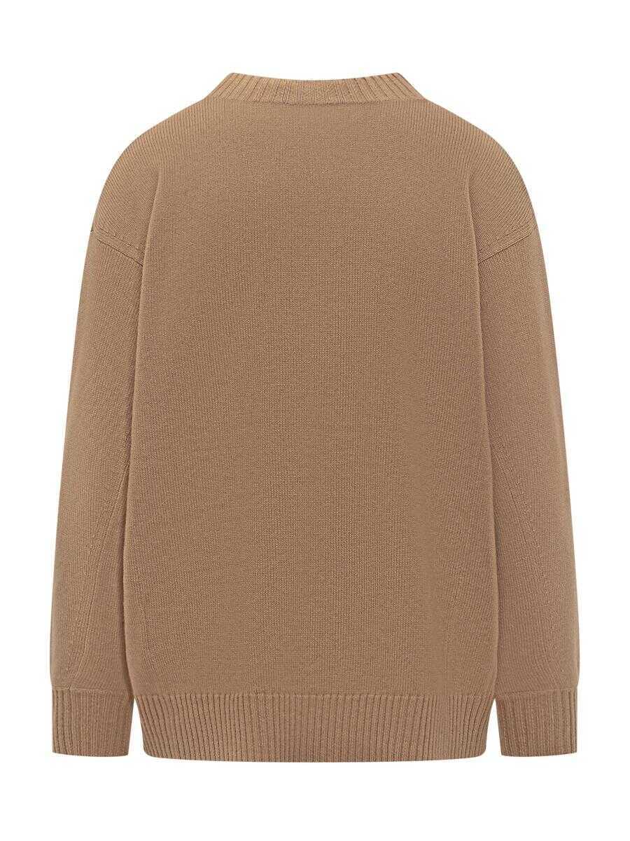 Pulovere Max Mara Max Mara Max Mara 1951 Sweater In Camel Wool BROWN Femei (BM 19321713) 2