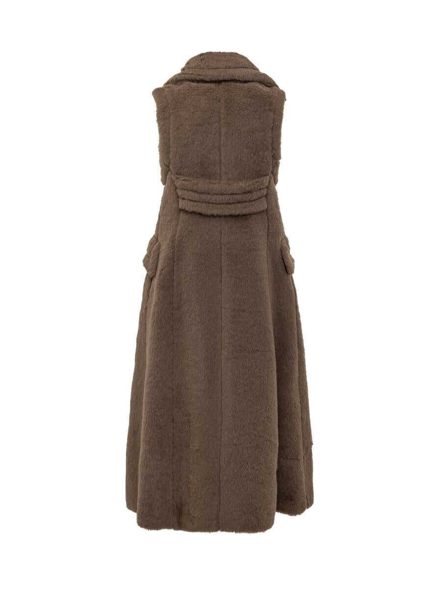 Geci Max Mara Max Mara Max Mara Long Camel Fur Vest BROWN Femei (BM 19321716) 2