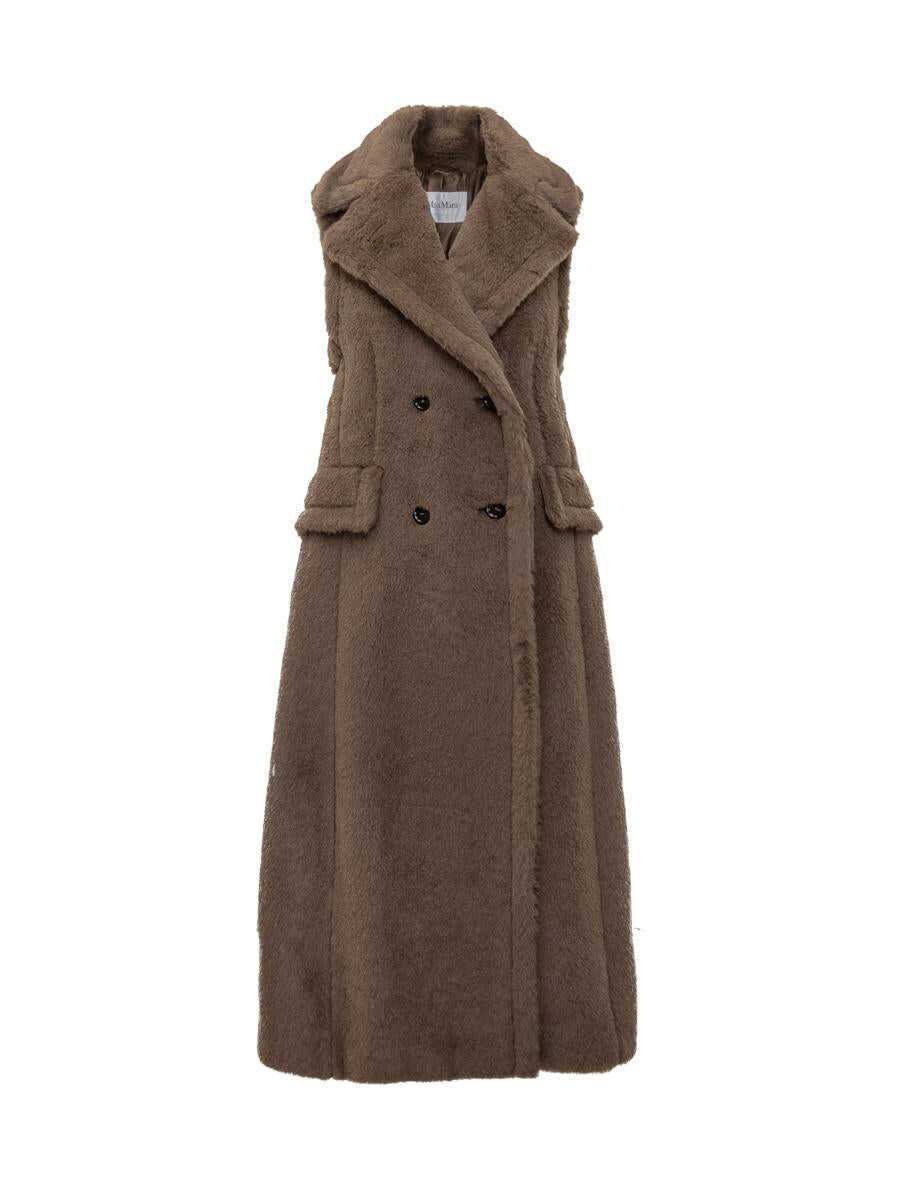 Geci Max Mara Max Mara Max Mara Long Camel Fur Vest BROWN Femei (BM 19321716) 1