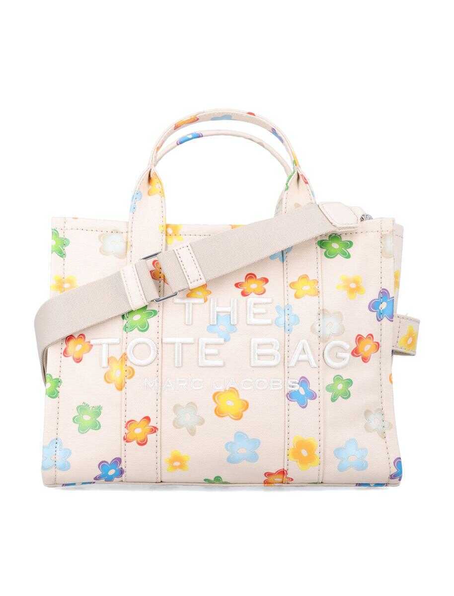 Genti de umar Marc Jacobs Marc Jacobs The Daisy Canvas Medium Tote Bag WHITE MULTICOLOR PRINT Femei (BM 19321959) 1