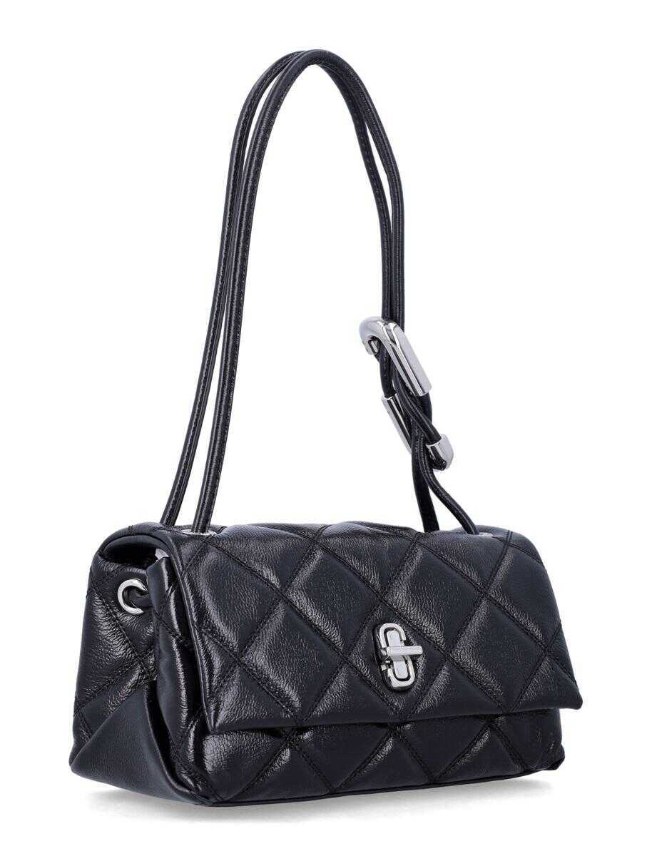 Genti de umar Marc Jacobs Marc Jacobs Quilted Mini Dual Leather Shoulder Bag Black Femei (BM 19321977) 2