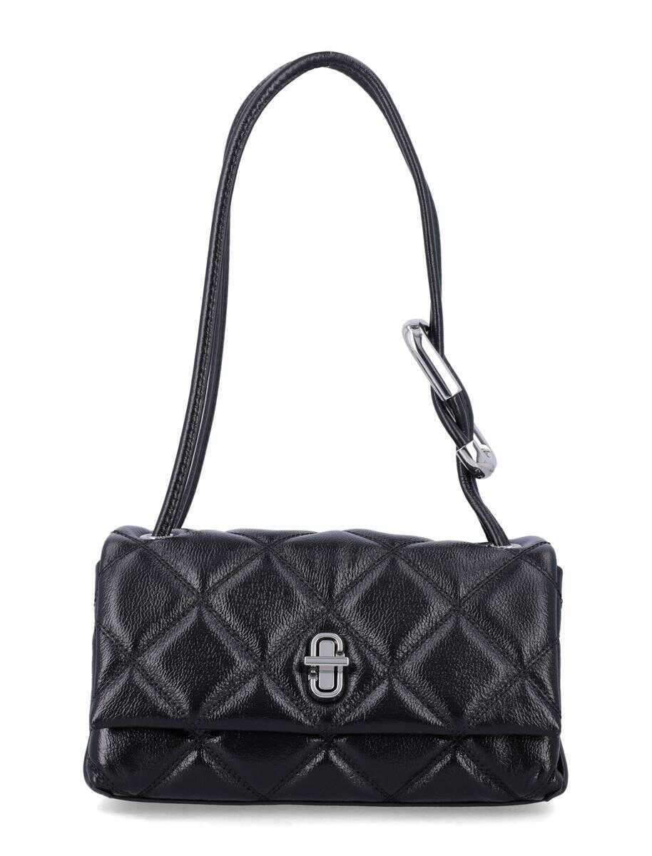 Genti de umar Marc Jacobs Marc Jacobs Quilted Mini Dual Leather Shoulder Bag Black Femei (BM 19321977) 1