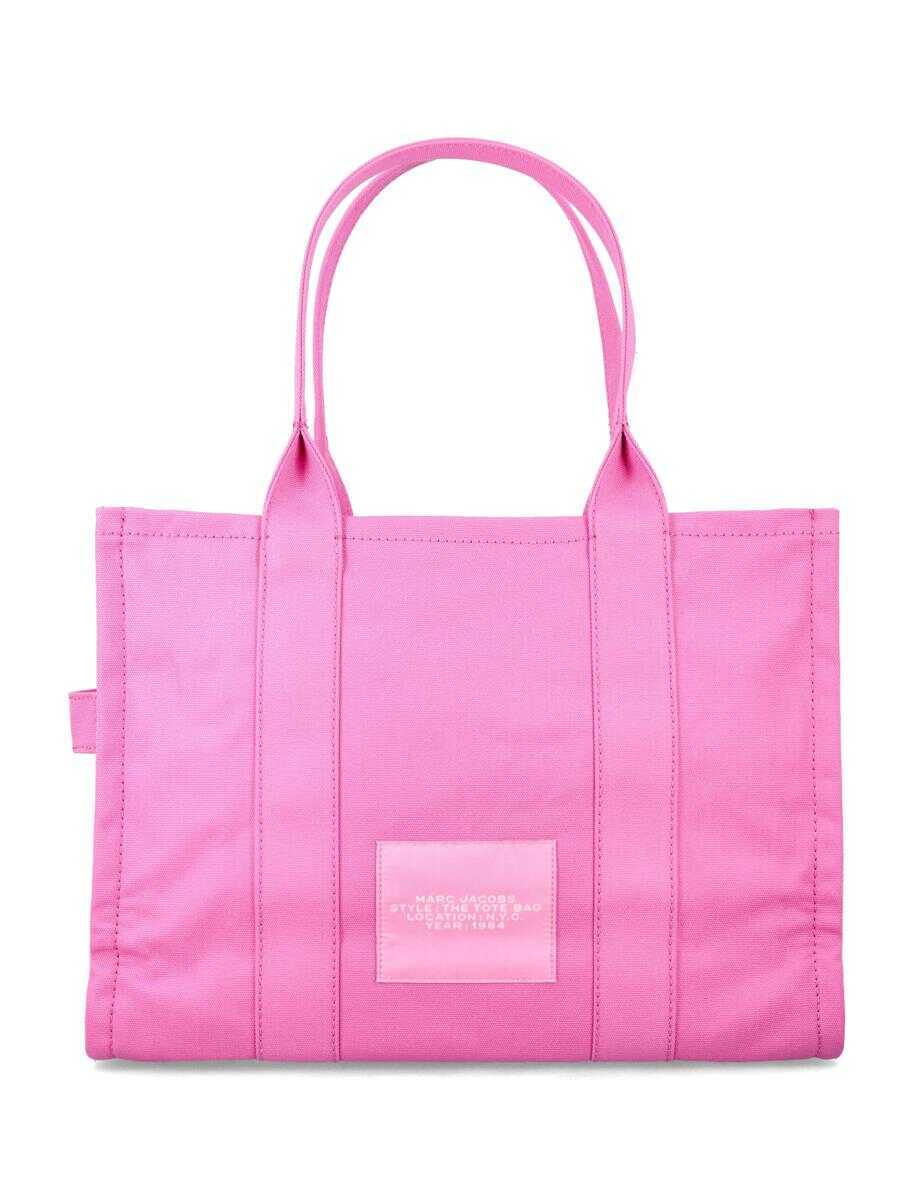Genti de umar Marc Jacobs Marc Jacobs The Large Canvas Tote Bag BOW PINK Femei (BM 19322022) 3