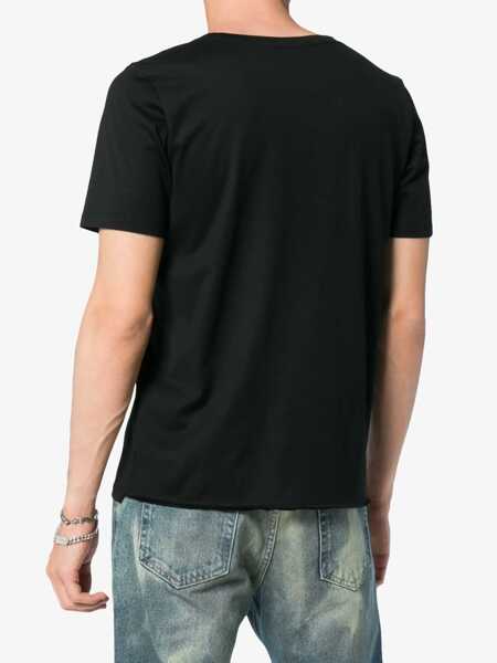 Tricouri Saint Laurent Saint Laurent Saint Laurent Rive Gauche T-Shirt Black Barbati (BM 19322205) 4