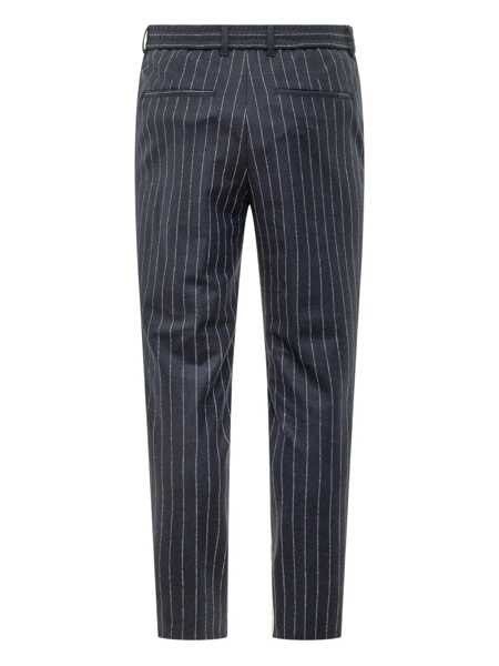 Pantaloni Hugo Boss Boss Boss Blue Pinstripe Pants With Drawstring BLUE Barbati (BM 19322292) 2