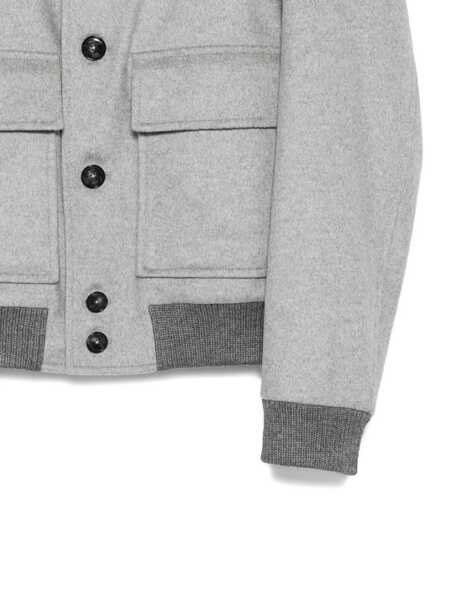 Geci Hugo Boss Boss Boss Grey Wool Jacket With Front Pockets GREY Barbati (BM 19322304) 3