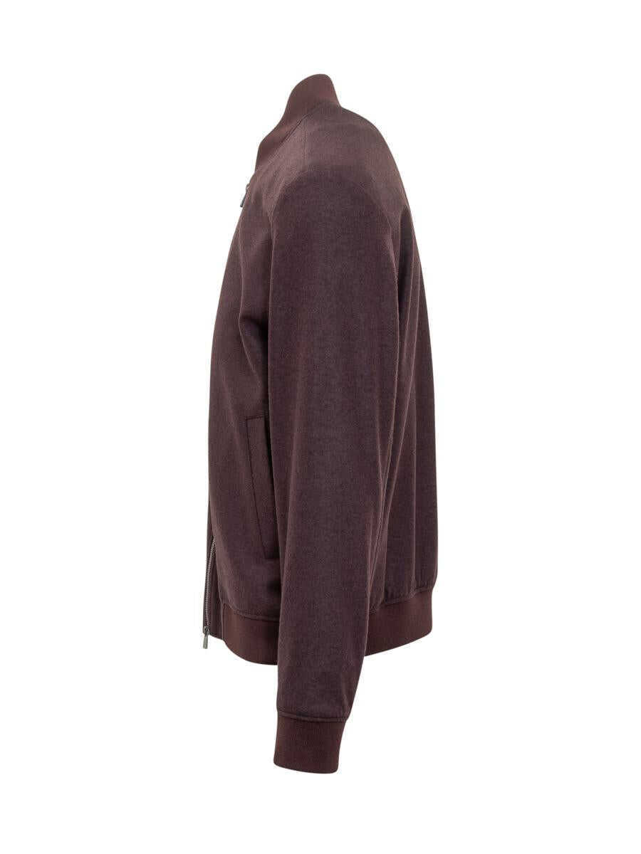 Geci Hugo Boss Boss Boss Bordeaux Jacket With Zip Closure RED Barbati (BM 19322334) 3