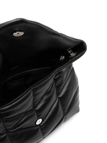 Genti de umar Saint Laurent Saint Laurent Puffer Loulou Midi Shoulder Bag Black Femei (BM 19322514) 5