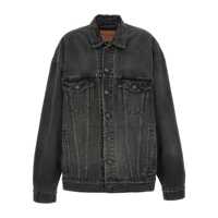 Geci Balenciaga Denim Jacket With Used Effect Femei