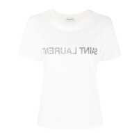Tricouri Saint Laurent Logo Print T-Shirt Femei