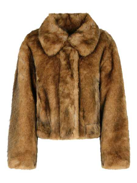 Geci STAND STUDIO Stand Studio Stand Studio Eco Fur Jacket Brown Beige Femei (BM 19322673) 1
