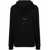 Saint Laurent Saint Laurent Logo Print Hoodie Black